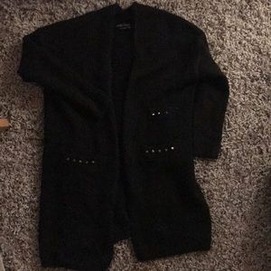 BCBGMaxAzria Sweaters - BCBG long sweater with gold spike studs BCBGMaxAzria Sweaters - BCBG long sweater with gold spike studs